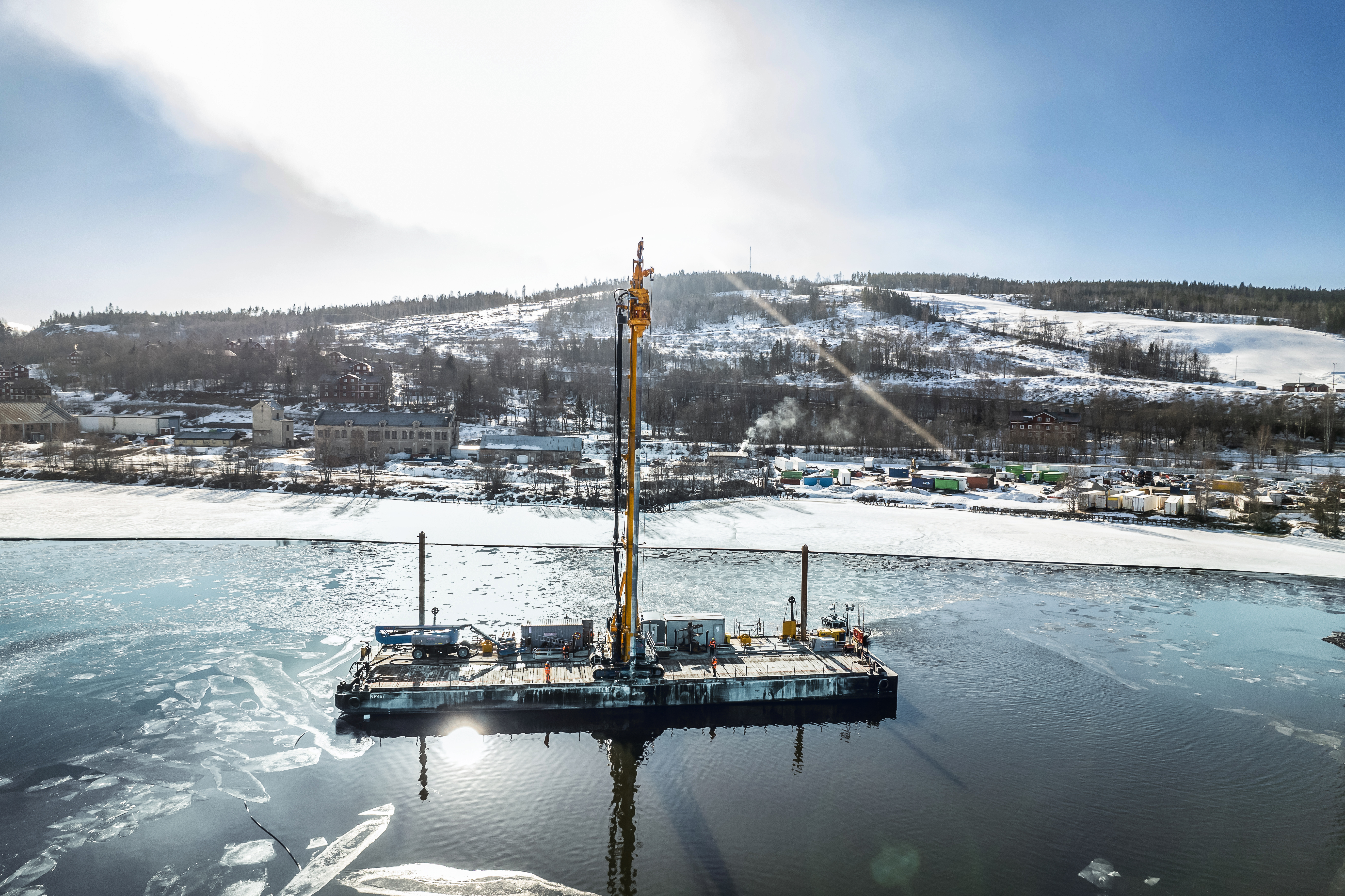 Het bouwproject in Timrå, Zweden door Bauer Spezialtiefbau