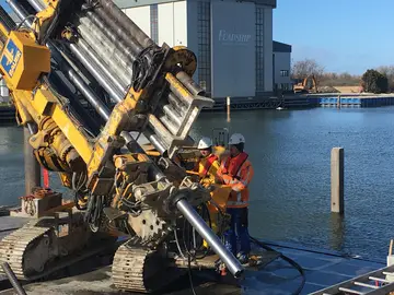 Grout Anchors Project Makkum by Bauer Funderingstechniek
